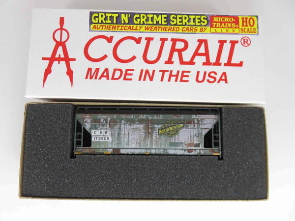 Accurail Micro-Trains 2200-003 HO Scale UP Ex. C&amp;NW Covered Hopper Weathered image 0