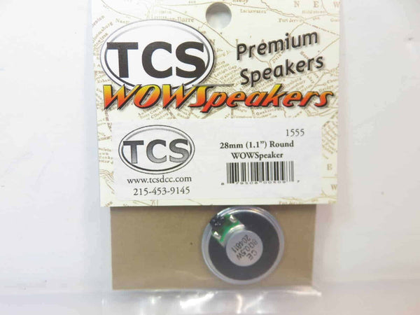 Train Control System TCS #1555 28MM Round WOW Speaker image 0