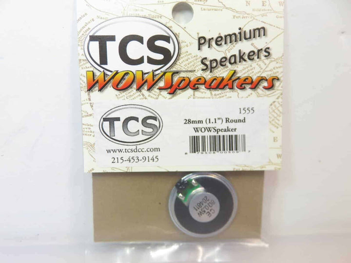 Train Control System TCS #1555 28MM Round WOW Speaker image 0