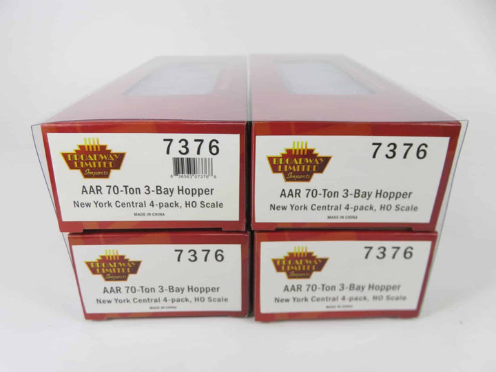 Broadway Limited 7376 HO New York Central AAR 70-ton Triple 3-Bay Hopper 4-Pack image 3