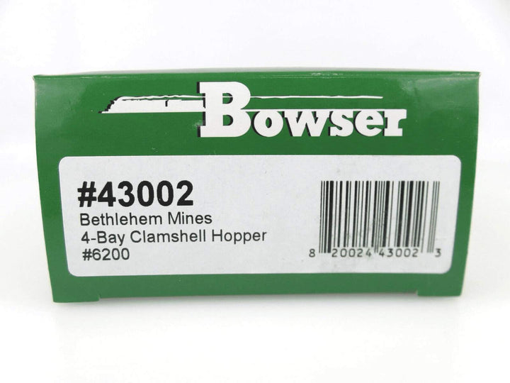 Bowser 43002 HO H21a 4-Bay Hopper with Clamshell Doors Bethlehem Mines 6200 NIB image 2