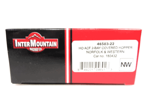 Intermountain HO 46503-22 ACF 2-Bay Covered Hopper N&amp;W Norfolk Western #180432 image 2
