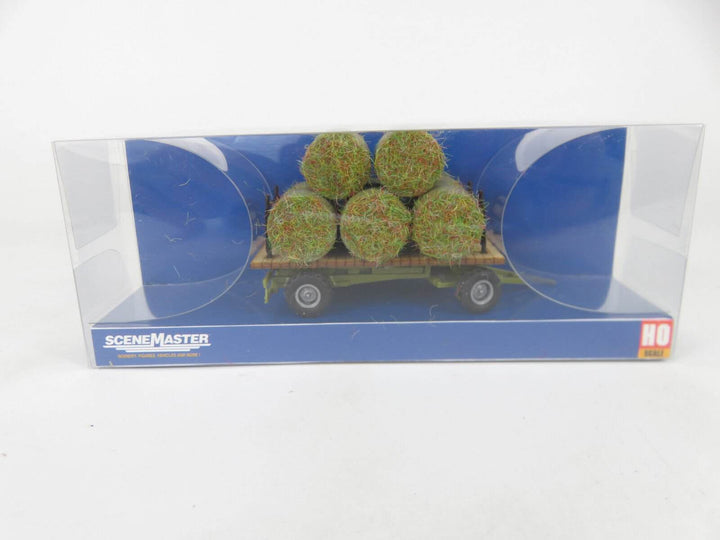 Walthers SceneMaster 949-4192 HO Scale Farm Hay Trailer with Load NIB image 2