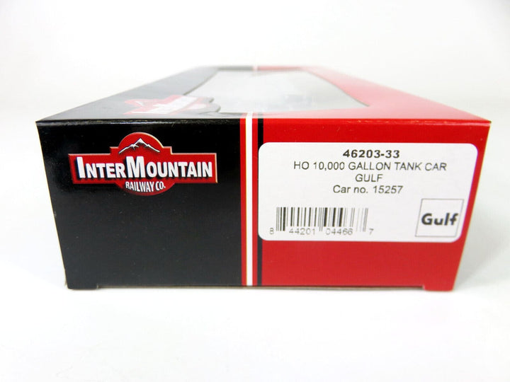 Intermountain 46203-33 HO Scale ACF Type 27 Rivited 10,000 Gallon Tank Car Gulf image 2