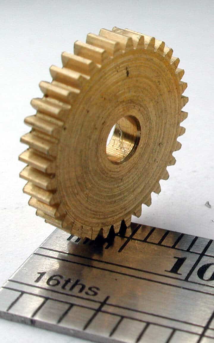 Northwest Short Line NWSL 17736-6 36T 3.0mm Bore Brass HO Locomotive Spur Gear image 2