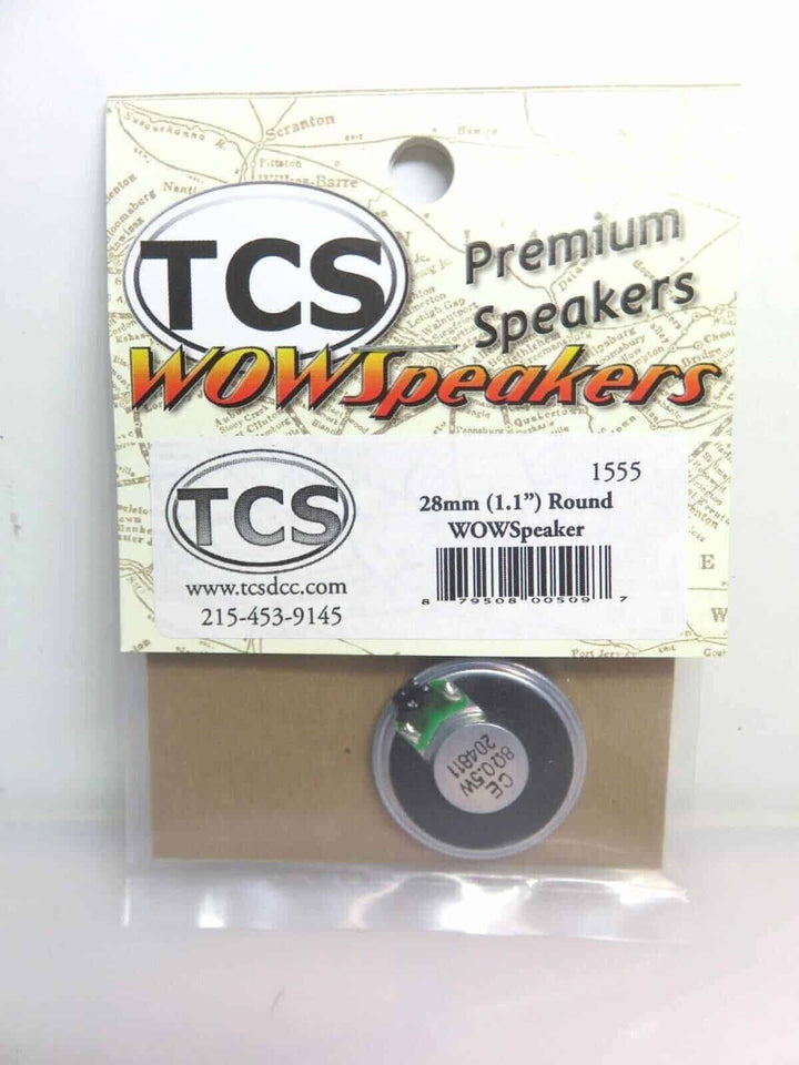 Train Control System TCS #1555 28MM Round WOW Speaker image 2