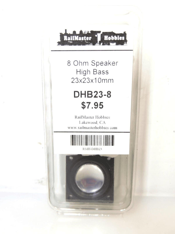 Railmaster Hobbies DHB23-8 23x23x10mm High Bass Speaker 8 Ohm image 1