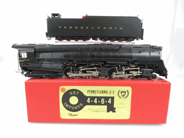 Key Imports Brass HO Scale PRR Pennsylvania 4-4-6-4 Q-2 Duplex Steam Locomotive image 0
