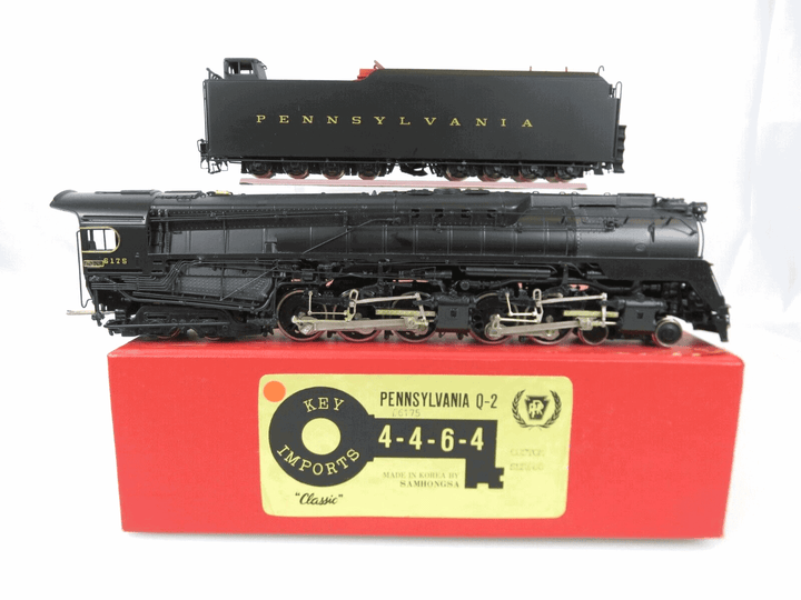 Key Imports Brass HO Scale PRR Pennsylvania 4-4-6-4 Q-2 Duplex Steam Locomotive image 0