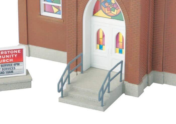 Walthers Cornerstone #933-3496 HO Scale Brick Church Unassembled Kit NIB image 2
