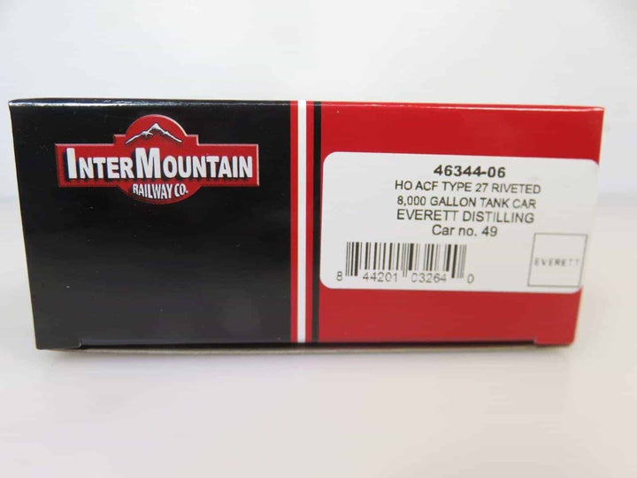 Intermountain 46344-06 HO ACF Type 27 8,000 Gallon Tank Car Everett Distilling image 2