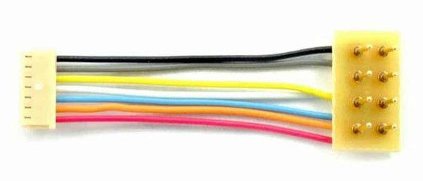 Train Control Systems TCS 1366 HO Scale MC-1" 1" Harness 7-PIN JST to 8-Pin Plug image 0