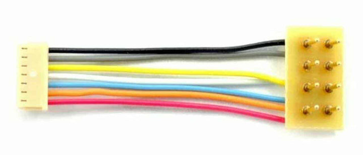 Train Control Systems TCS 1366 HO Scale MC-1" 1" Harness 7-PIN JST to 8-Pin Plug image 0