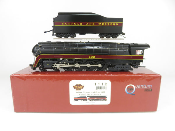 Broadway Limited BLI 1112 HO N&W 4-8-4 Class J Steam Locomotive #600 DCC/Sound