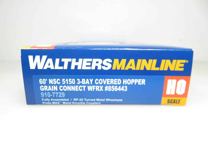 Walthers Mainline 920-7729 HO 60' NSC 5150 3-Bay Covered Hopper GrainsConnect image 2