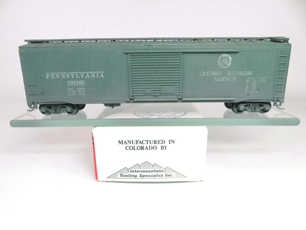 Vintage Roundhouse HO Scale 50' Boxcar PRR Pennsylvania #100485 Weathered image 0