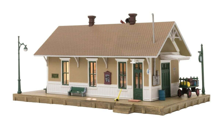 Woodland Scenics BR4928 Built and Ready N Scale Dansbury Depot Building NIB image 2