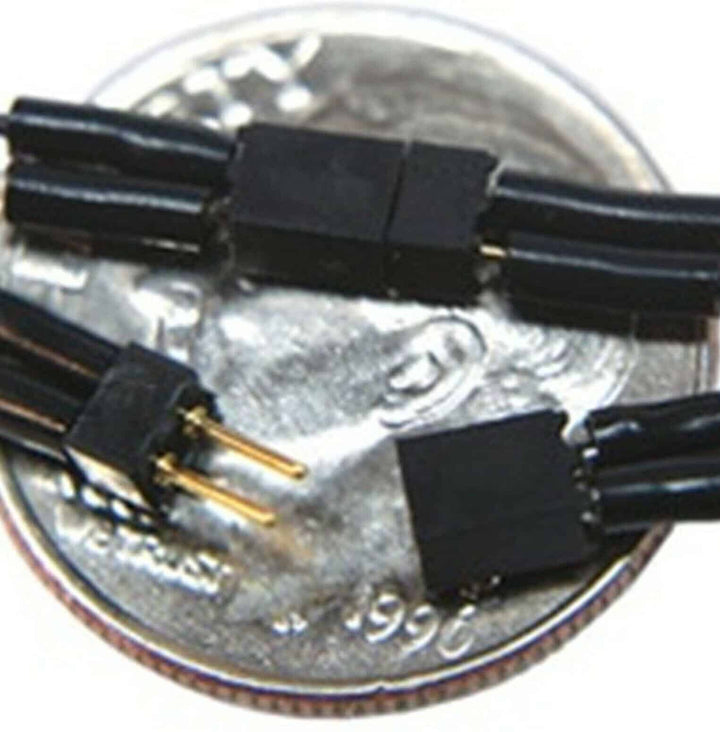 Train Control Systems TCS #1519 2-Pin Mini Connector Red and Black Wires image 1