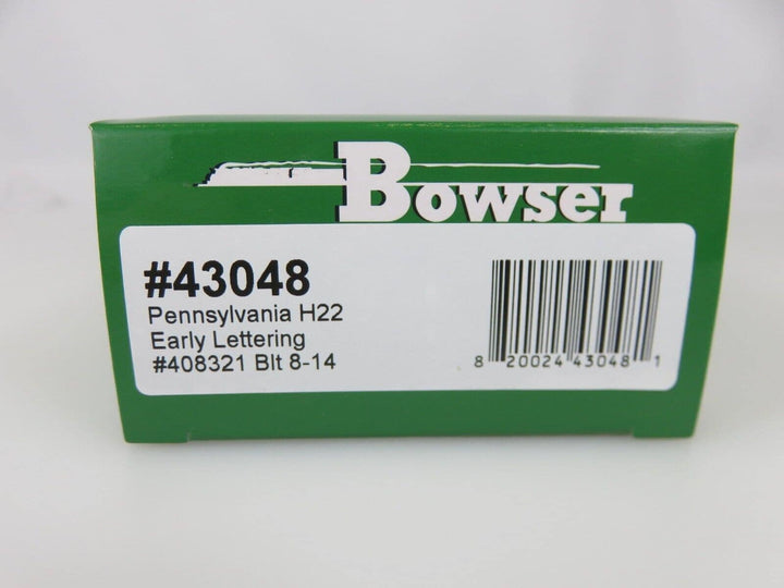 Bowser 43048 HO Scale H22 4-Bay Hopper PRR Pennsylvania Early Lettering #408321 image 2