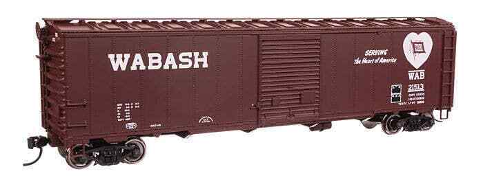 Walthers Mainline 910-46531 HO Scale 50' AAR Single Door Boxcar Wabash Railroad image 1
