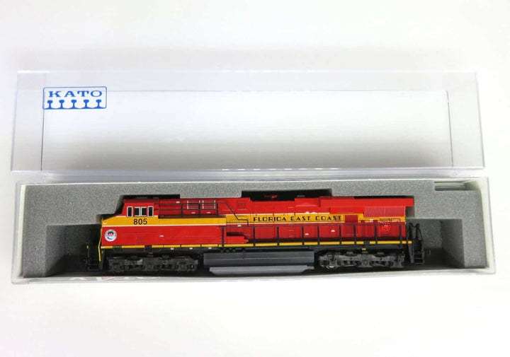 Kato 176-8947 N Scale FEC Florida East Coast GE ES44AC Diesel Locomotive #805 image 1