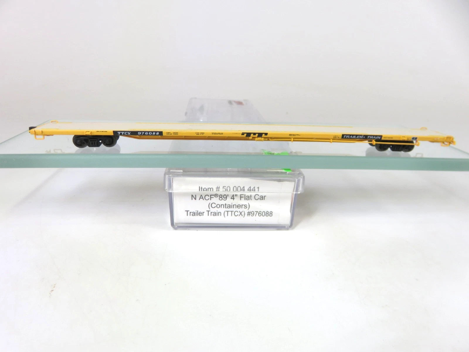 Atlas 50 004 441 N Scale ACF 89' 4" Flat Car TTCX Trailer Train #97608 ...