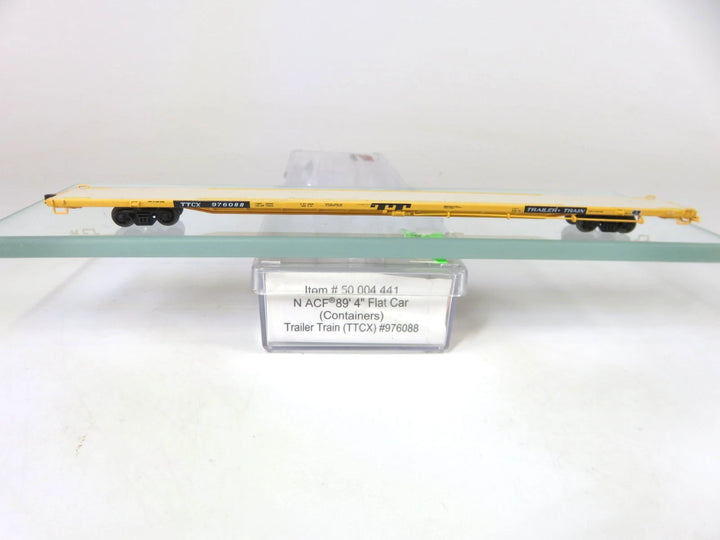 Atlas 50 004 441 N Scale ACF 89' 4" Flat Car TTCX Trailer Train #97608 ...