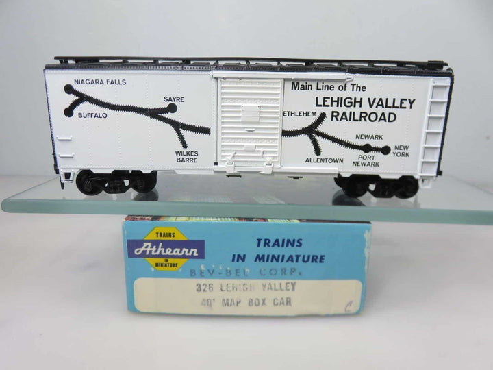 Bev-Bel Athearn HO Scale 40' Boxcar LH Lehigh Valley Map image 1
