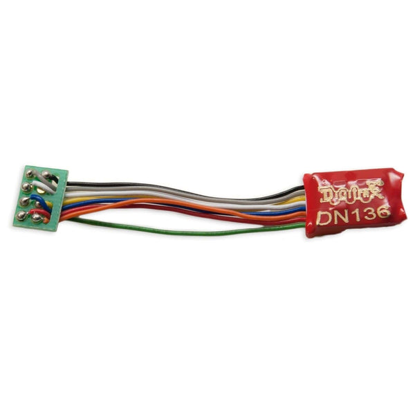 Digitrax DN136PS N/HO Scale 1 Amp Wired Mobile Decoder W/Short 8 Pin Harness image 0