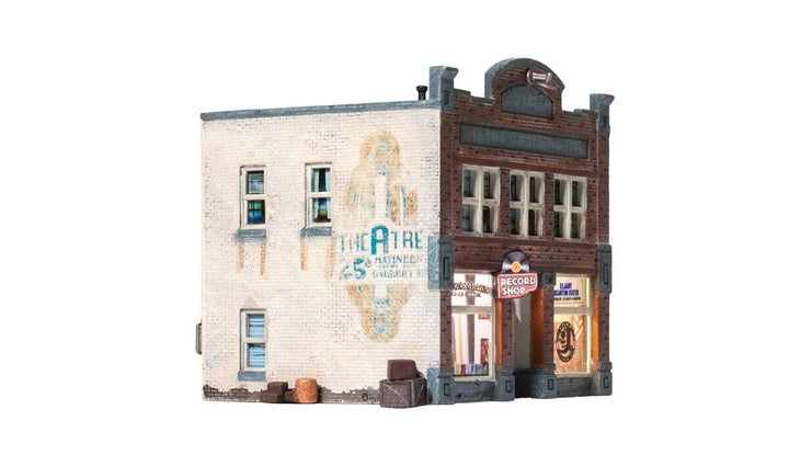 Woodland Scenics BR4957 Built and Ready N Scale Records &amp; Recruiting Building image 4