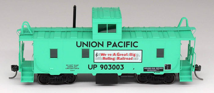 Intermountain CCS1073-01 HO Scale Union Pacific Caboose With Slogan MOW Green image 0