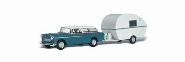 Woodland Scenics AS5532 HO Scale Thompson's Travelin' Trailer Autoscenes NIB image 0