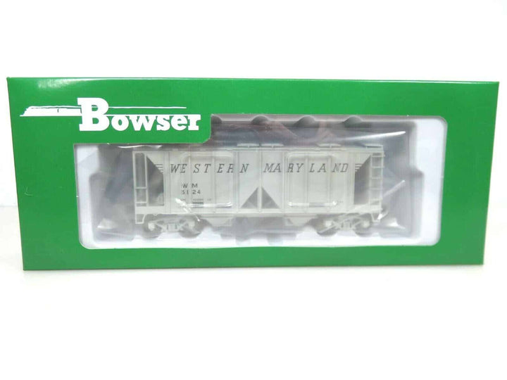 Bowser #42778 HO Scale 70-Ton 2-Bay Covered Hopper Western Maryland #5124 NIB image 1