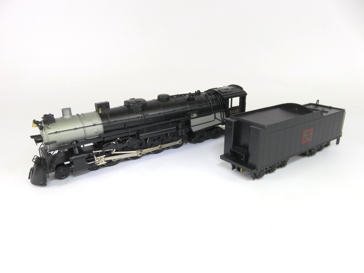 080 Train Pacific Fast Mail Brass HO Scale CB&Q Burlington O-5A 4-8-4 Steam Loco ...