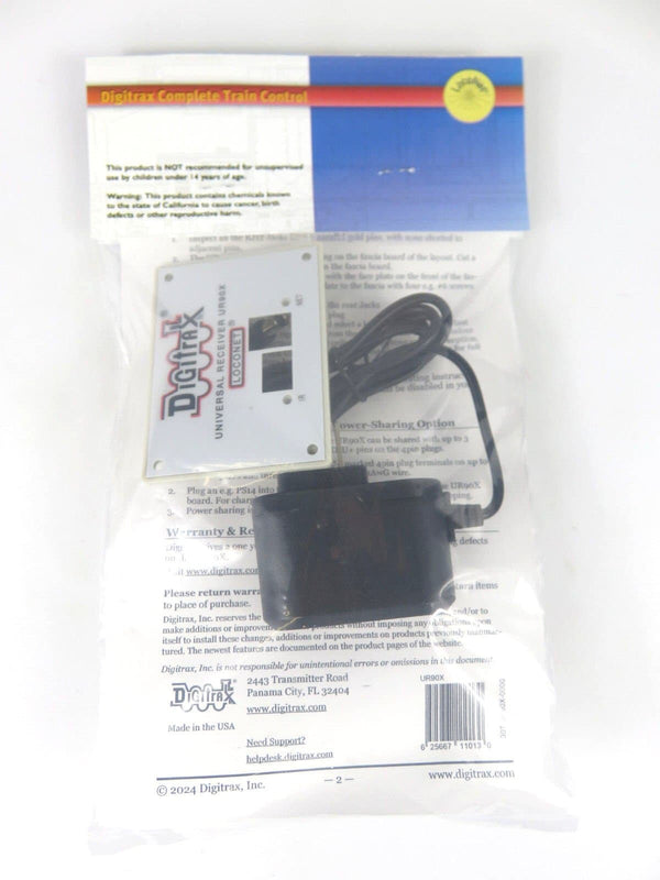 Digitrax UR90X Infrared LocoNet Receiver W/Front Panel Replaces UR90 NIB image 0