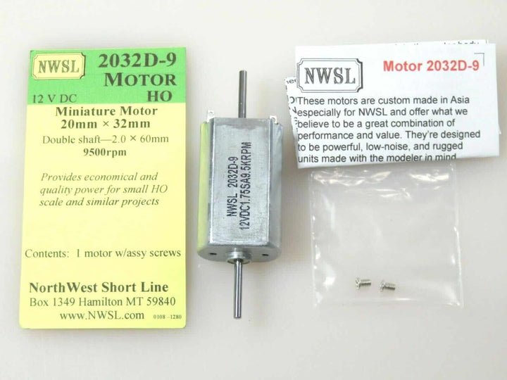 North West Short Line NWSL 2032D-9 Can Motor 9500 RPM HO Scale Brass Locomotives image 1