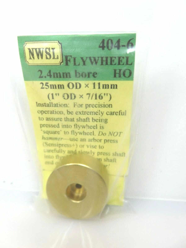 Northwest Short Line #404-6 NWSL Brass 25MM Flywheel for HO Scale Locomotives image 0