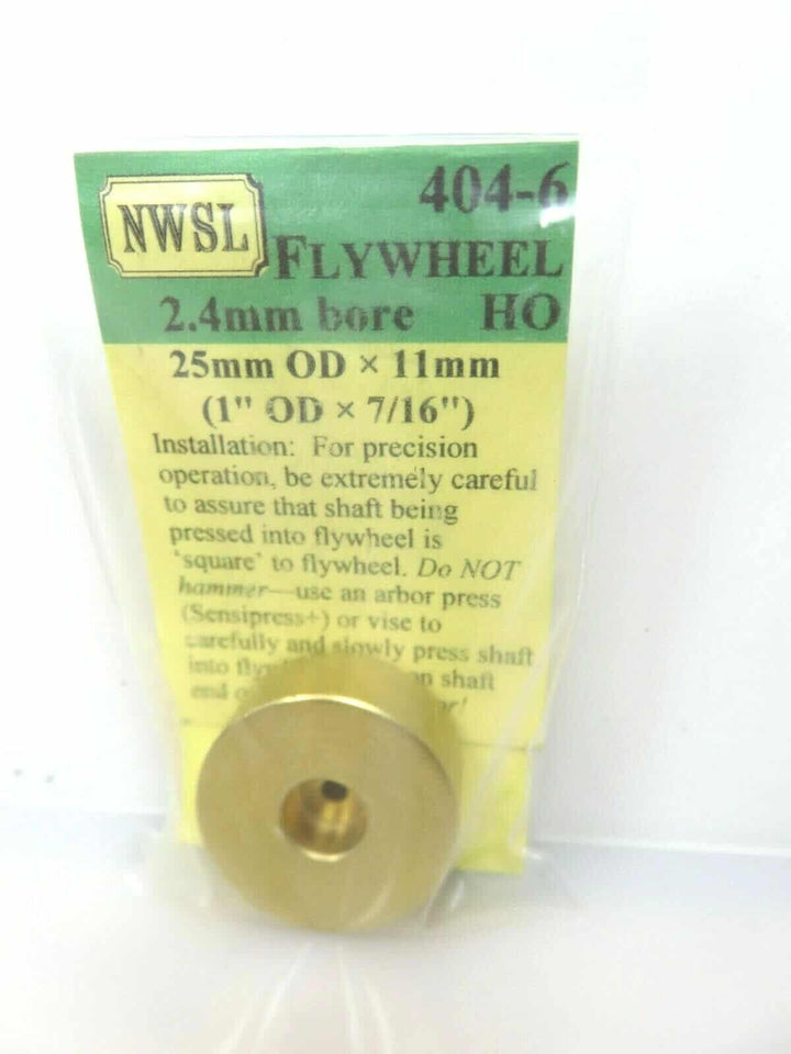 Northwest Short Line #404-6 NWSL Brass 25MM Flywheel for HO Scale Locomotives image 0