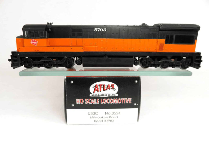 Atlas #8524 HO Scale Milwaukee Road GE U33C Diesel Locomotive #5703 image 0