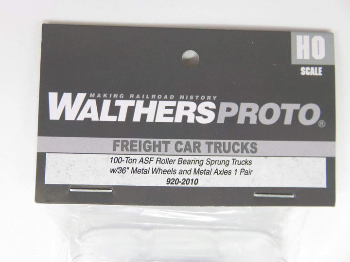 Walthers 920-2010 HO Sprung Trucks w/36" Metal Wheels 100 Ton ASF Roller Bearing image 2