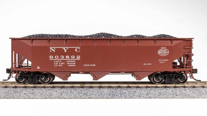 Broadway Limited 7384 HO Scale AAR 70-ton Triple 3-Bay Hopper New York Central image 3