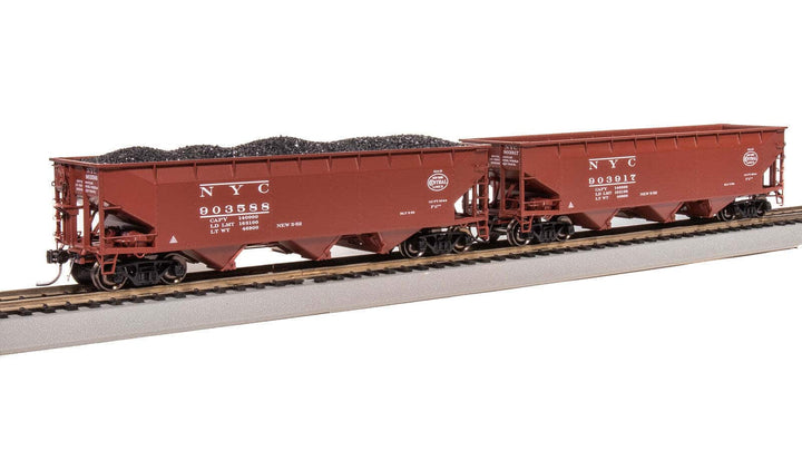 Broadway Limited 7376 HO New York Central AAR 70-ton Triple 3-Bay Hopper 4-Pack image 1