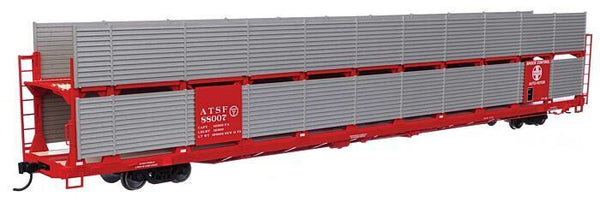 Walthers 910-8101 HO Scale 89' Bi-Level Shielded Auto Rack AT&amp;SF Santa Fe #88007 image 0