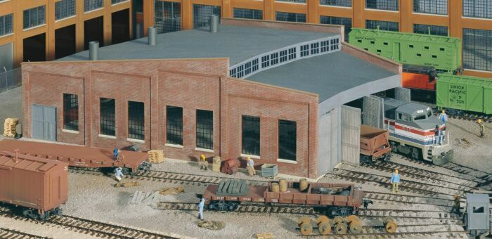 Walthers Cornerstone #933-3041 HO ScaleThree Stall Roundhouse Kit NIB image 1