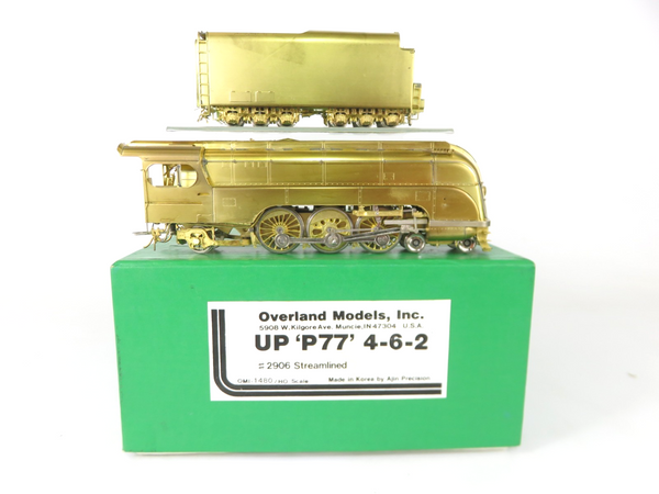 Overland Models Brass OMI-1480 HO Union Pacific P77 4-6-2 Streamlined Locomotive