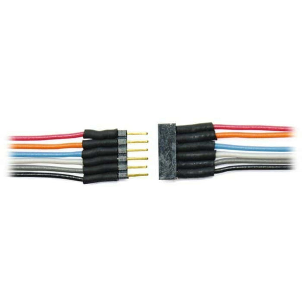 Train Control Systems TCS #1477 6-Pin Micro Connector colored wires image 0