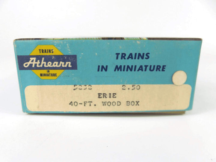 Athearn Blue Box #5232 40' Wood Boxcar Erie #60592 Unassembled Kit NOS image 1