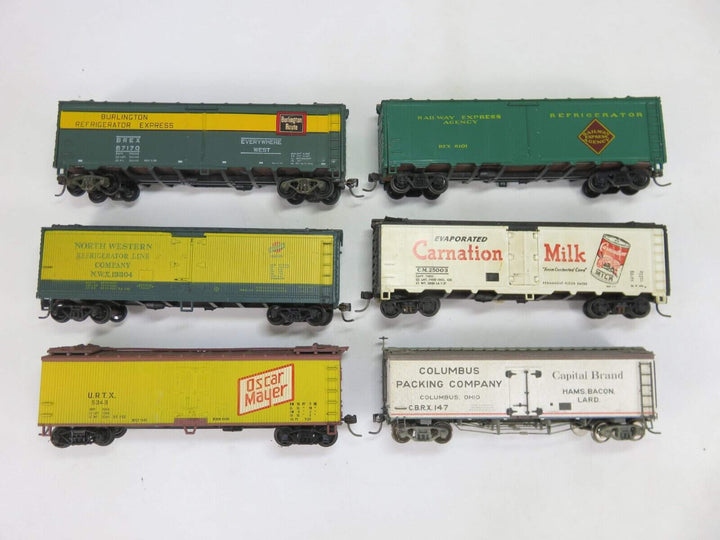 VTG Athearn Atlas HO Scale Lot of 6 Refrigerator Refeer Cars Kadee's image 1