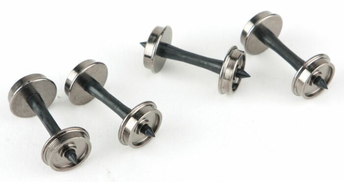Walthers 920-2301 HO Scale 33" Turned Metal RP-25 Wheelsets W/Plastic Axles (12) image 1