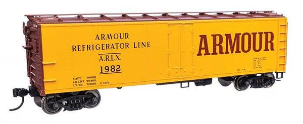 Walthers Mainline 910-41404 HO Scale 40' Steel Reefer Armour Refrigerator ARLX